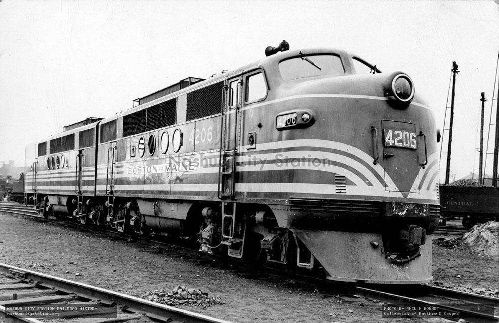 Postcard: Boston & Maine Railroad #4206 at Rigby